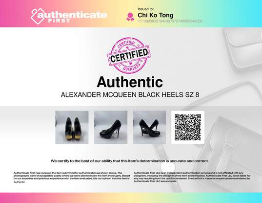 Alexander McQueen Black heel Heel Women 8 image number 9
