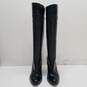 Reiss Black Leather Tall Knee High Boots Women's Size 38 EU/7.5 US image number 5