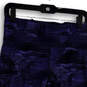 Womens Blue Abstract Elastic Waist Pull-On Activewear Capri Leggings Sz 10 image number 3
