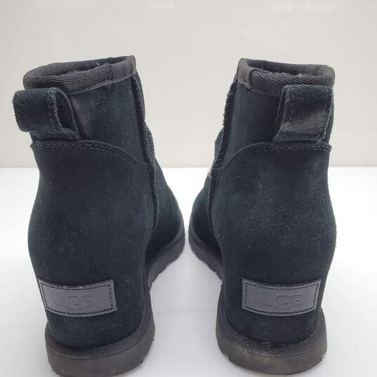 UGG Women's Classic Femme Mini Suede Black Boots Size 7 image number 4