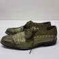 Sio Green Faux Crocodile Oxford Dress Shoes Size 10.5M image number 2