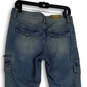 NWT Womens Blue Medium Wash Mid Waist Straight Hip Skinny Leg Jeans Size 8 image number 4