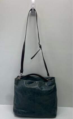 Gianni Chiarini Green Leather Shoulder Tote Bag