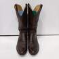 Ben Miller Men's Brown Leather Western Boots Size 10.5 image number 1