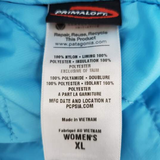 Patagonia WM's Blue Double Insulated Primaloft Quilted Lining Jacket Size XL image number 4