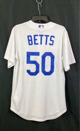 Nike MLB Men White Los Angeles Dodgers Mookie Betts #50 Baseball Jersey - Size S alternative image