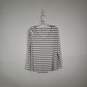 Womens Regular Fit Striped V-Neck Long Sleeve Pullover T-Shirt Size Medium image number 1