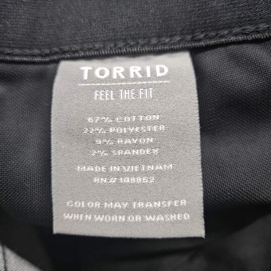 Torrid Black Destressed Jeans image number 3