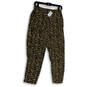 NWT Womens Multicolor Leopard Print Straight Leg Ankle Pants Size 4 image number 1