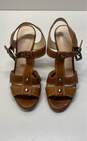 Coach Ginger Tan T-Strap Strappy Leather Sandals Women's Size 6.5B image number 5