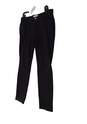 Womens Black Flat Front Pockets Straight Leg Dress Pants Size 12 image number 2