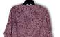 Womens Purple Studio to Street Print Crew Neck Pullover Sweatshirt Size M image number 4