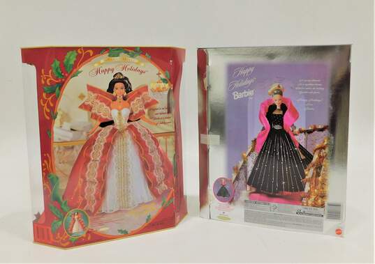 VTG 1997 & 1998 Mattel Happy Holidays Special Edition Barbie Dolls image number 2