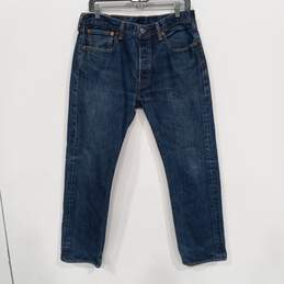 Levi's Men's 501 Blue Button Fly Straight Leg Jeans Size 33 x 30