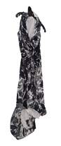 Womens Multicolor Abstract Sleeveless Surplice Neck Casual A Line Dress Size 6 image number 2