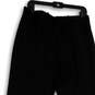 Womens Black Flat Front Slash Pockets Wide Leg Formal Dress Pants Size 10 image number 4