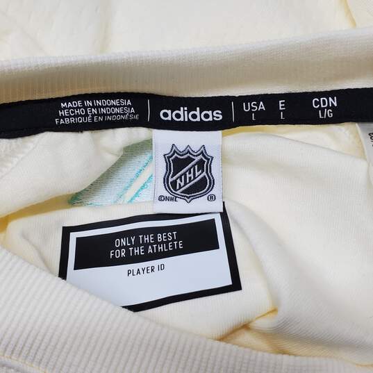 Adidas Seattle Kraken NHL Hockey Crewneck Sweatshirt Size L image number 3