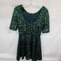 Wm French Connection Green Sequence Skating Party Dress Sz 8 image number 2