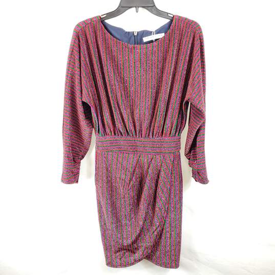 Buy the Trina Turk Women Multicolor Stripe Metallic Dress Sz 0 NWT