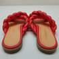 Vionic Kalina Women's Braided Strappy Poppy Red Slide Sandals Size 9.5 image number 4