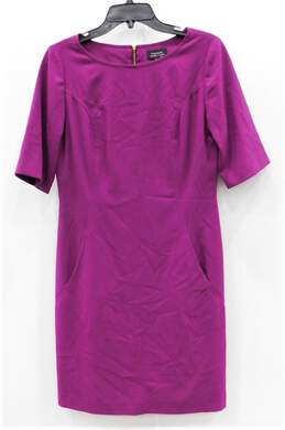 Tahari Arthur S Levine Hot Pink Dress W Pockets Size 6