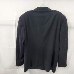 Armani Collezioni Black Wool Blazer Jacket Men's Size 42 alternative image