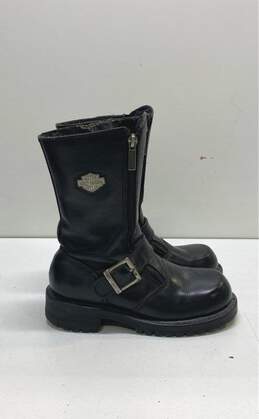 Harley Davidson 81994 Black Leather Biker Boots Women's Size 6