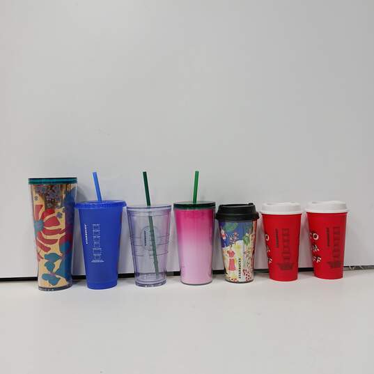 Bundle of Seven Assorted Starbucks Cups image number 2