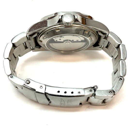 Designer Invicta Silver-Tone Date Indicator Round Dial Analog Wristwatch image number 3
