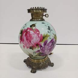 Floral Glass Lamp