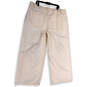 NWT Womens White Distressed Light Wash Pockets Denim Wide Leg Jeans Size 18 image number 2