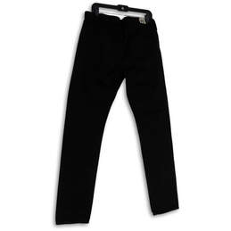 NWT Womens Black Dark Wash Regular Fit Pockets Denim Skinny Jeans Size 34L alternative image