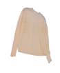 Women Beige Long Sleeve V Neck Casual Pullover Sweater Size X-Large image number 3