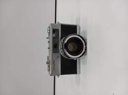 Gray & Black Camera w/ Brown Leather Case alternative image