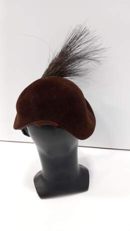 Women's Vintage Brown Hat In Box alternative image