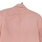 Womens Pink Long Sleeve Pockets Notch Lapel Single Breasted Blazer Size 8P image number 4