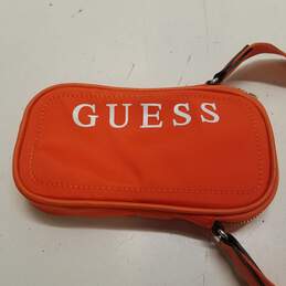 GUESS Orange Logo Nylon Cell Phone Small Shoulder Bag