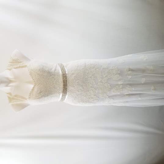 Davids Bridal Women White Dress Size 2 NWT image number 1
