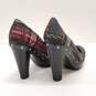 COACH Carli Plaid Signature Pump Clog Heels Shoes Size 5 B image number 4
