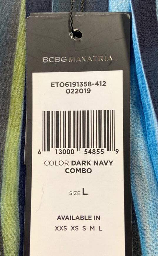 NWT BCBG Max Azria Womens Multicolor Striped Sleeveless Maxi Dress Size Large image number 4