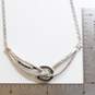 Sterling Silver Diamond Accent Necklace (17.0in) - 7.9g image number 6