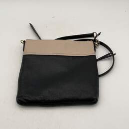 Kate Spade Womens Black Beige Adjustable Strap Zipper Pocket Crossbody Bag Purse alternative image