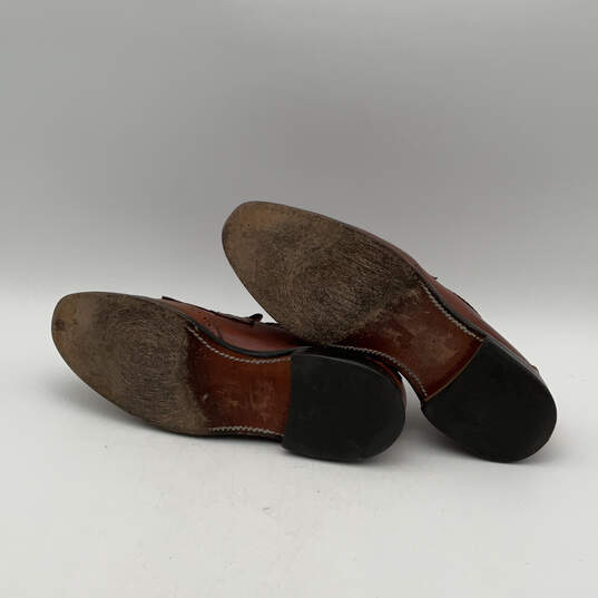 Mens Cody 1849 Brown Leather Calfskin Tassel Slip-On Loafer Shoes Size 10.5 image number 6