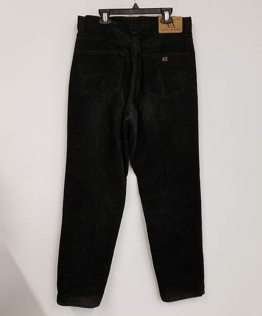 Womens Black Cotton Pockets Button Fly Denim Straight Leg Jeans Size 31 image number 1
