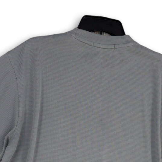 Mens Gray Short Sleeve Crew Neck Side Slit Pullover T-Shirt Size X-Large image number 4