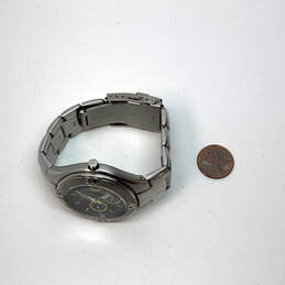 Designer Fossil Silver-Tone Chain Strap Blue Analog Dial Quartz Wristwatch alternative image