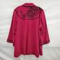 NWT Bob Mackie WM's Dark Pink Knitted Cardigan Jacket Size 1X image number 2