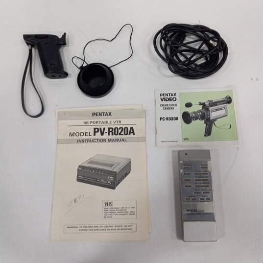 Pentax PV-R020A VHS Tape Deck & Recorder Bundle image number 13