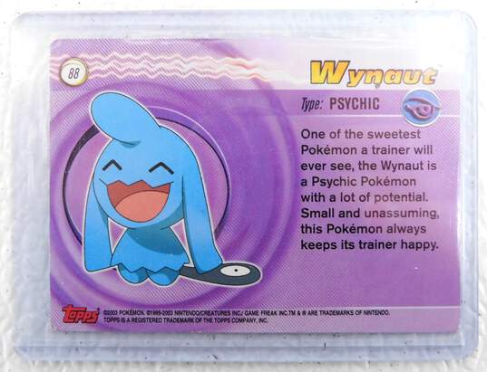 Pokemon Topps Advanced Series Wynaut 88 Foil Very Rare 2003 Card image number 2