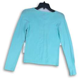 NWT Vertigo Paris Womens Blue Rhinestone Button Front Cardigan Sweater Size S alternative image